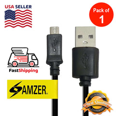 Amzer Micro USB to USB 2.0 Data Sync and Charge Cable - 1ft.