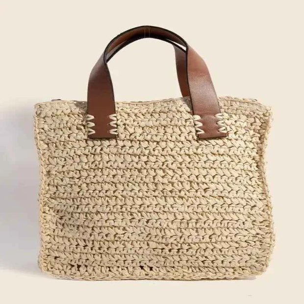 Braided Straw Handbag