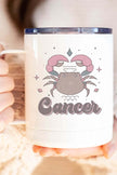 Cancer zodiac coffee cup featuring a cute crab design, perfect for astrology lovers and Cancer friends.
