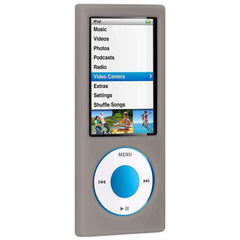 Étui en silicone Jelly Skin d'AMZER pour iPod Nano 5e génération - Gris