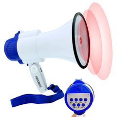 5Core Megaphone Bullhorn Speaker 30W Mini Bull Horn Battery Power