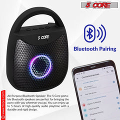 5Core Outdoor Bluetooth Speaker Wireless Portable Waterproof for Patio