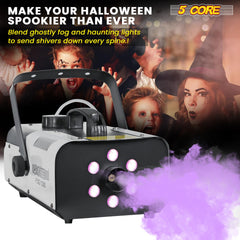 5Core Fog Smoke Machine 1200W Low Lying Indoor Outdoor 1L Fog Maker