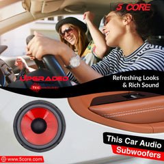 5Core 6 Inch Subwoofer speaker 300 Watt Car Subwoofer 4 Ohm