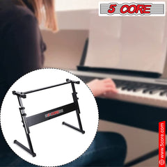 5 Core Keyboard Stand Z Style Height Adjustable Sturdy Piano Riser