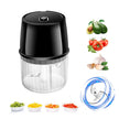 Portable Electric Garlic Chopper with powerful motor, ideal for quick chopping of vegetables and herbs.