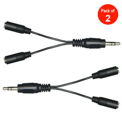 AMZER Handy 3.5mm Audio Splitter - pack of 2