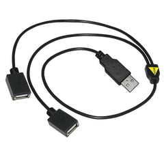 Câble adaptateur de cordon d'alimentation répartiteur USB 2.0 A mâle vers double USB femelle Y