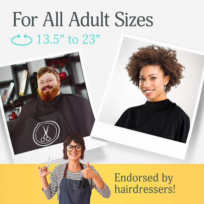 Professional Large Hair Cutting Capes with Snap.