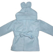 Baby Hooded Bathrobe – Light Blue Plush Wrap