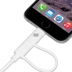 Amzer Apple MFi Certified 2-1 Sync & Charge Lightning cable with micro