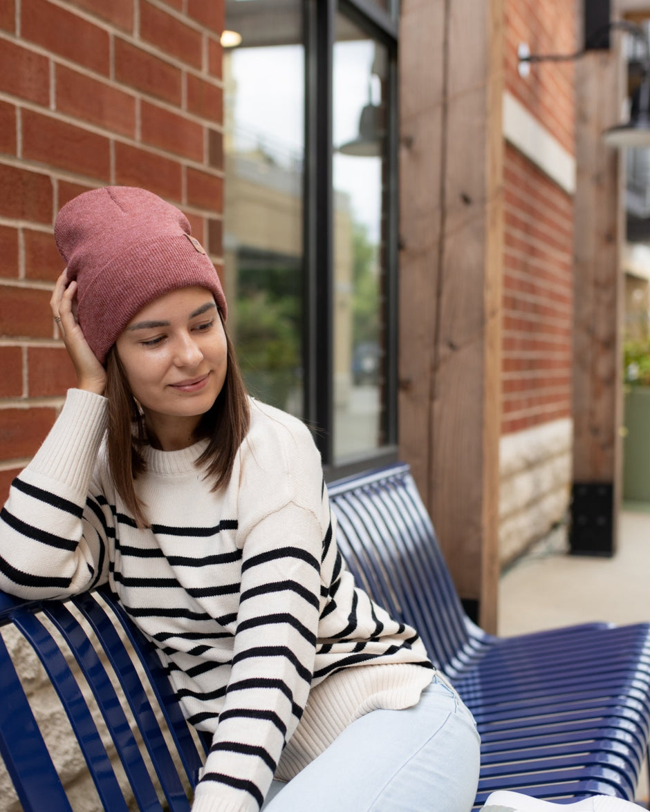 Rusty Burgundy Beanie