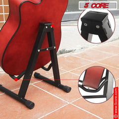 5Core Guitar Stand Floor A Frame Electric Acoustic Bass Soporte Para