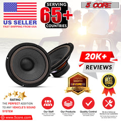 5Core 6 Inch Subwoofer speaker 300 Watt Car Subwoofer 4 Ohm