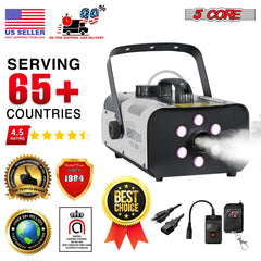 5Core Fog Smoke Machine 1200W Low Lying Indoor Outdoor 1L Fog Maker