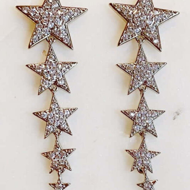 Five Stars Dangle Earrings