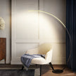 Modern Arc LED Floor Lamp - Adjustable RGB Lighting with Curved Design
