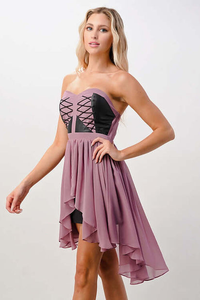 Elegant Strapless Dress