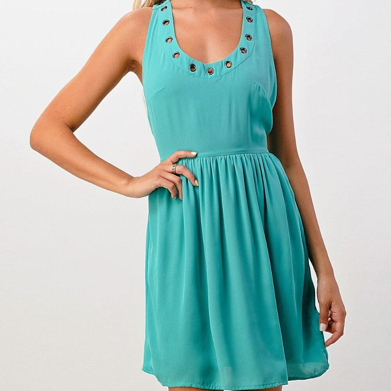 A-Line Grommet Dress