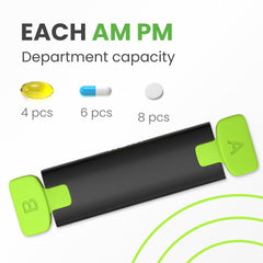 Weekly Pill Organizer 2 Times a Day   Pill Box 7 Day Am Pm   Travel