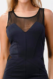 Mesh Insert Bodycon Dress