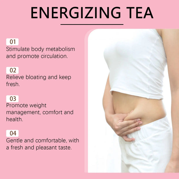 Googeer Detox Tea Peach Flavor - 28 Bags of Energizing Dietary Supplement