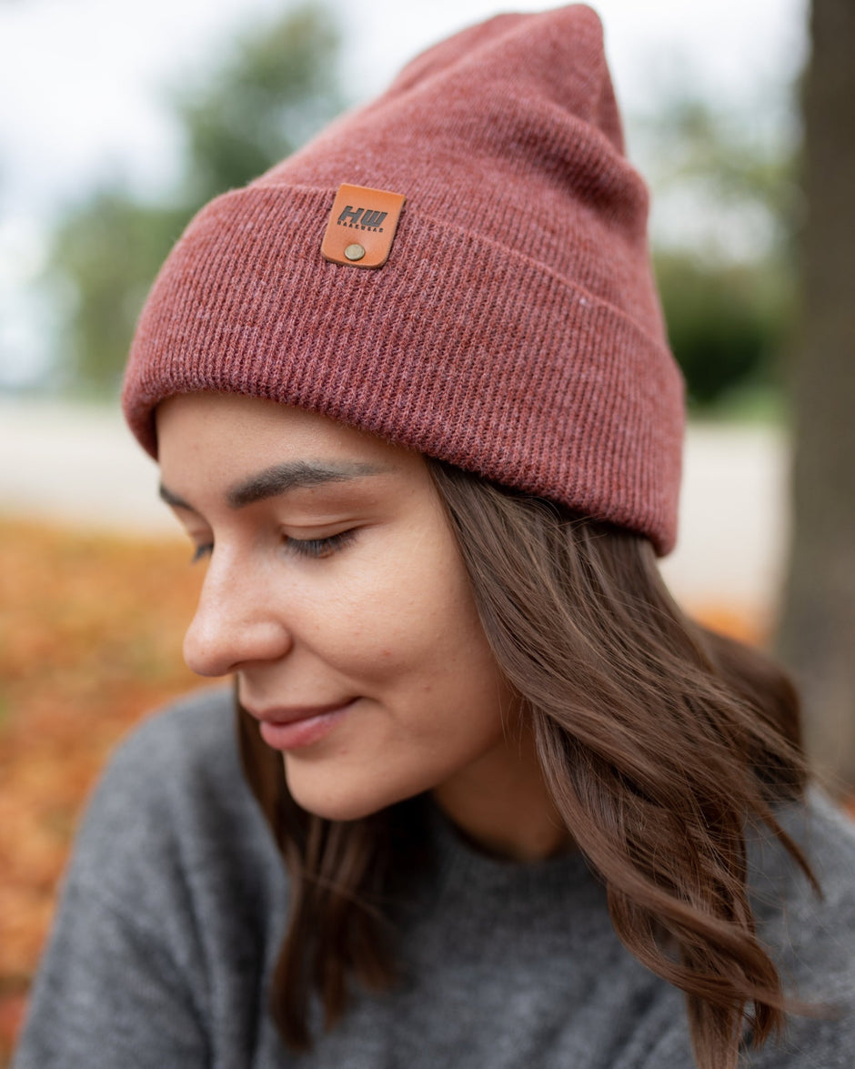 Rusty Burgundy Beanie