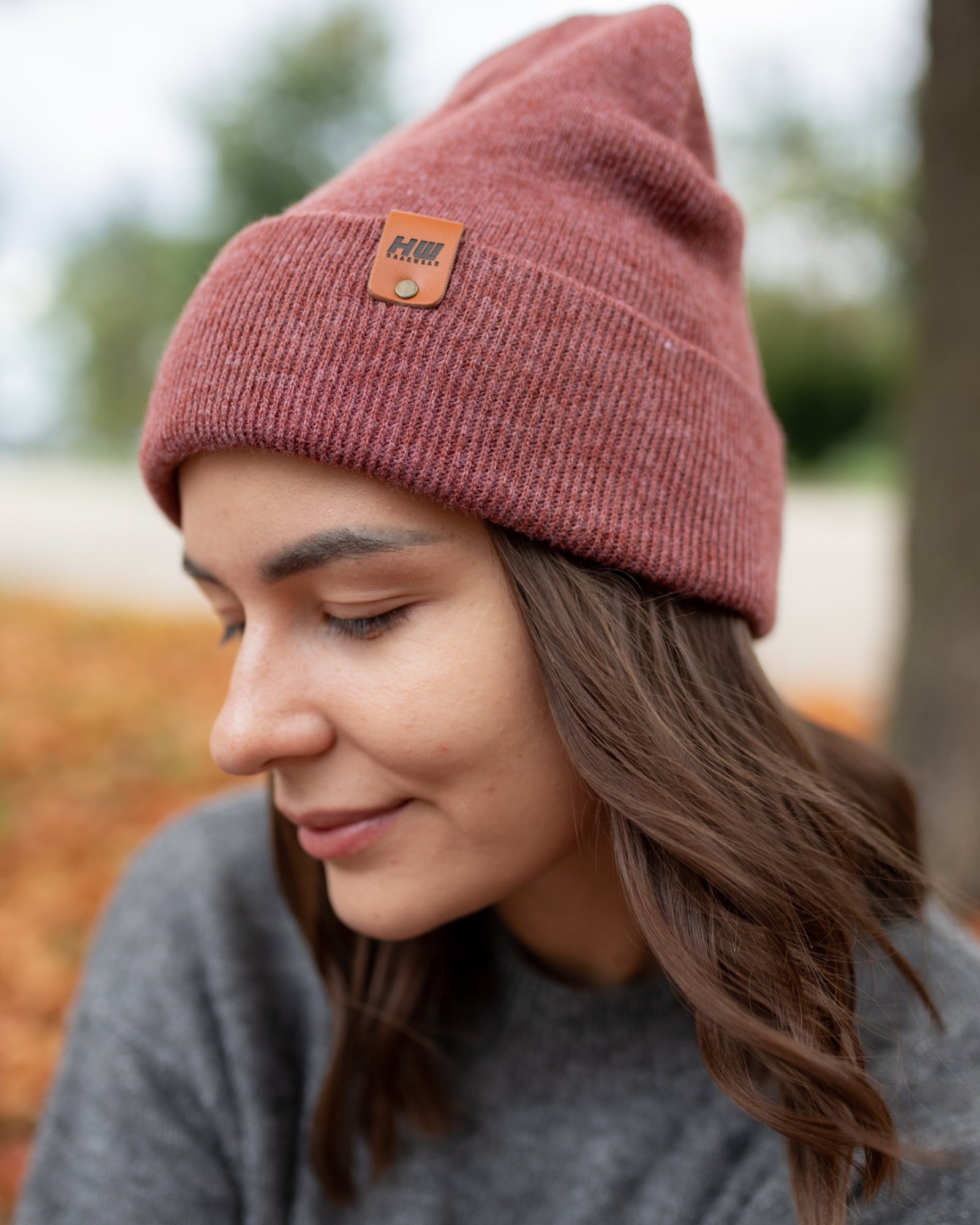 Rusty Burgundy Beanie