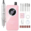 Makartt YEEYAN Cordless Nail Drill Machine with LCD Display, Low Vibration Electric Nail File for Gel Removal & Home Nail Care