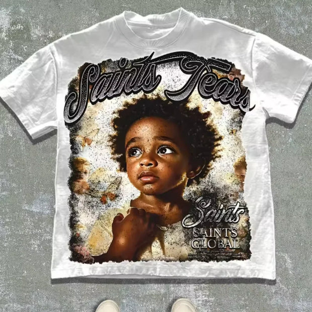 Saints Tears Tee: Elevate Your Style with Vintage Streetwear