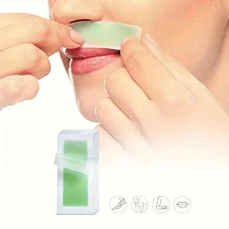 SADOER Wax Strips with Aloe Extract - 20 Sheets