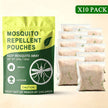 10 Pack Mosquito Repellent Sachets – Natural Plant Oil Mosquito Deterrent for Indoor & Outdoor Use