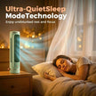 Portable Dual-Way Bladeless Tower Fan with USB & Ultra-Quiet Sleep Mode