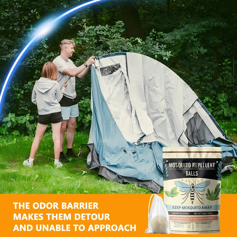 10Pcs Mosquito Repellent Balls – Outdoor & Indoor Mosquito Deterrent for Camping, Patio, Yard & Travel