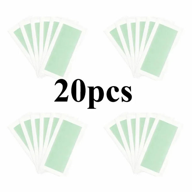 SADOER Wax Strips with Aloe Extract - 20 Sheets