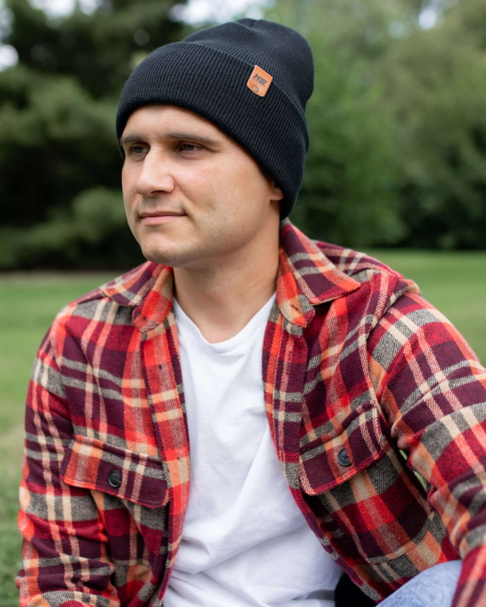 Black Charcoal  Beanie