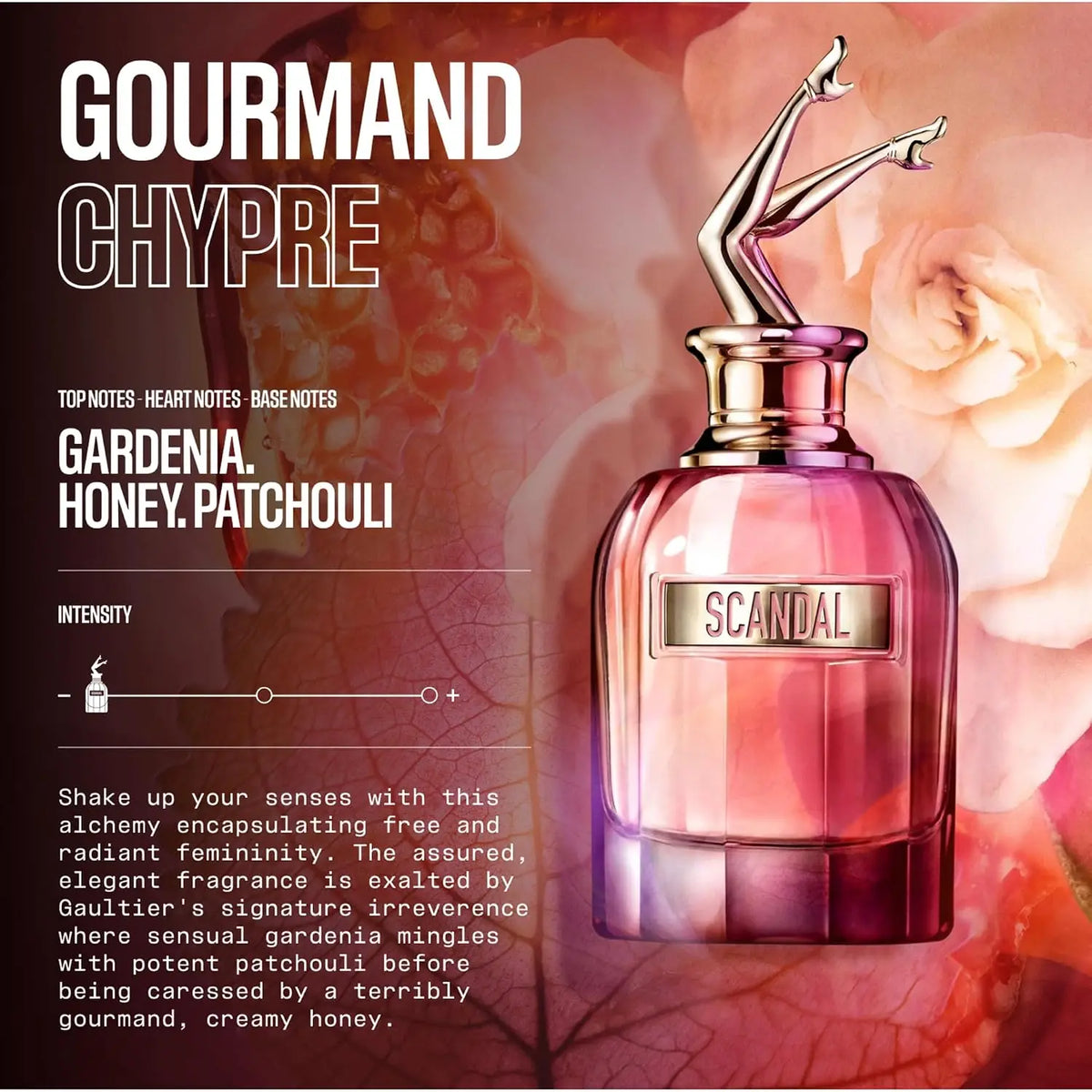 Jean Paul Gaultier Scandal Eau De Parfum Spray 80ml – Addictive Gourmand Chypre Honey Gardenia Fragrance