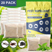 20 Pack Pest Repellent Pouches – Natural Rodent & Insect Deterrent for Mice, Rats, Mosquitoes, Spiders & More