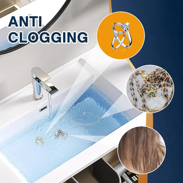 Stainless Steel Sink Drain Filter with Pop-Up Design and Mesh Strainer