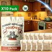 10 Pack Peppermint Rodent Repellent Pouches – Natural Mouse & Rat Deterrent for Home, Car, Garage & Outdoor Use