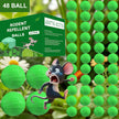48 PCS Natural Peppermint Oil Rat Repellent Balls for Mice Rats Squirrels Pest Control