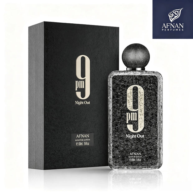 Afnan 9 PM Elixir Unisex Eau de Parfum 100ml – Warm Spicy Vanilla Woody Leather Night Fragrance
