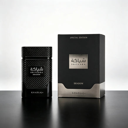 Khadlaj Shiyaaka Shadow Eau de Parfum Spray for Unisex – Spicy Woody Fruity Earthy Long Lasting Fragrance 100ml