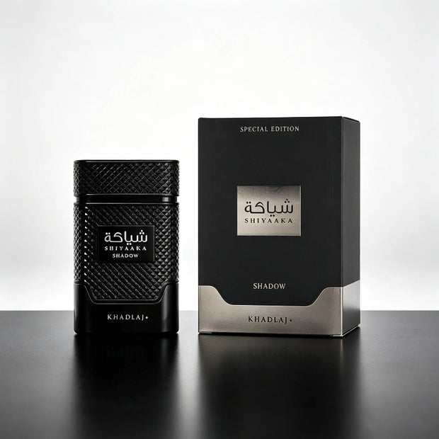 Khadlaj Shiyaaka Shadow Eau de Parfum Spray for Unisex – Spicy Woody Fruity Earthy Long Lasting Fragrance 100ml