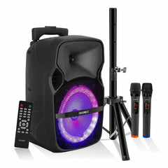 PAR DE ALTAVOCES PARA FIESTA CON BLUETOOTH DE 5 NÚCLEOS TWS DE 8 PULGADAS Y 250 W