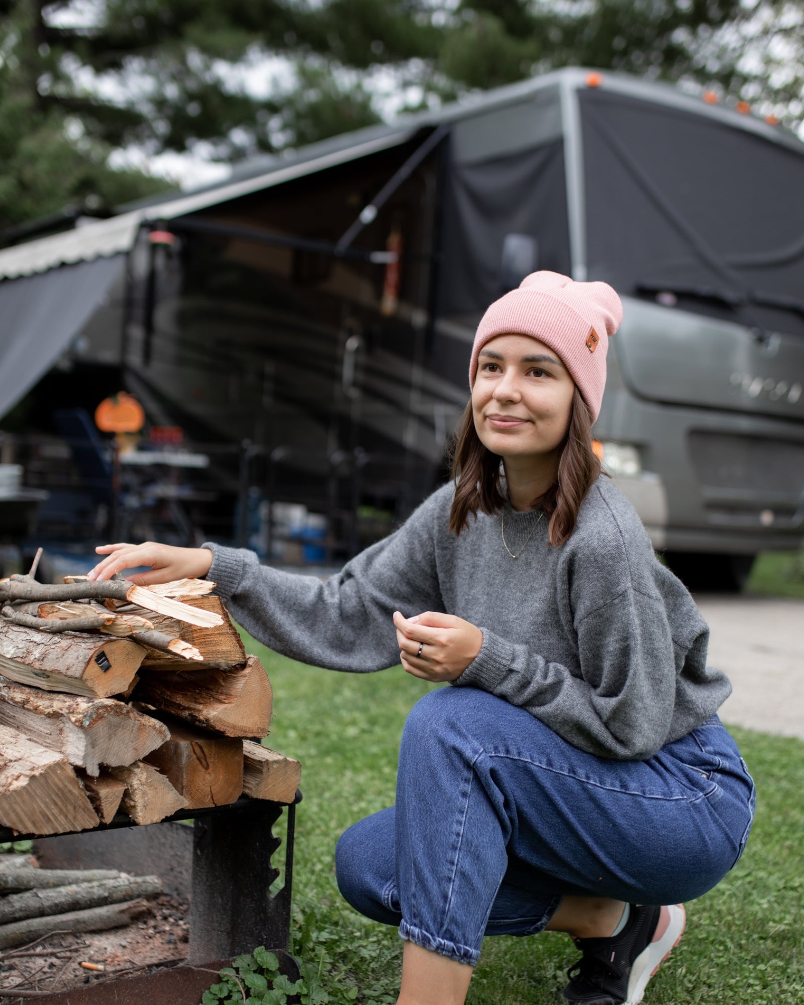 Pearl Pink Beanie