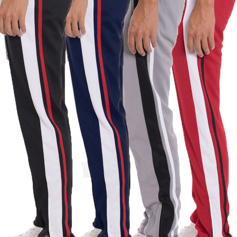 Men’s Track Pants – Side Stripe Athletic Joggers in Multiple Colors