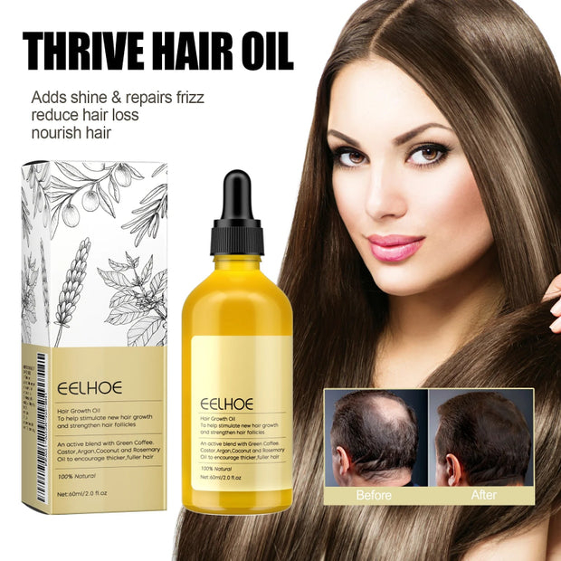 EELHOE Bloom Hair Oil - 99% Plant Extract for Healthy Hair, 60ml