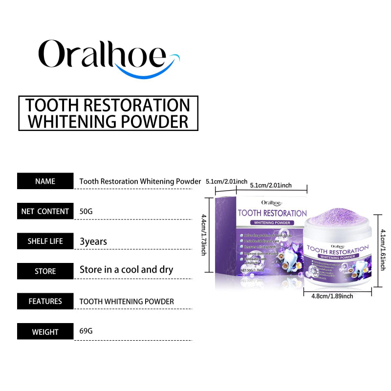 Oralhoe Tooth Restoration Powder for Whitening - 50g