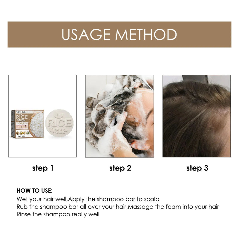 EELHOE Rice Soap for Hair Growth – Nourishing Rice Soap 100g
